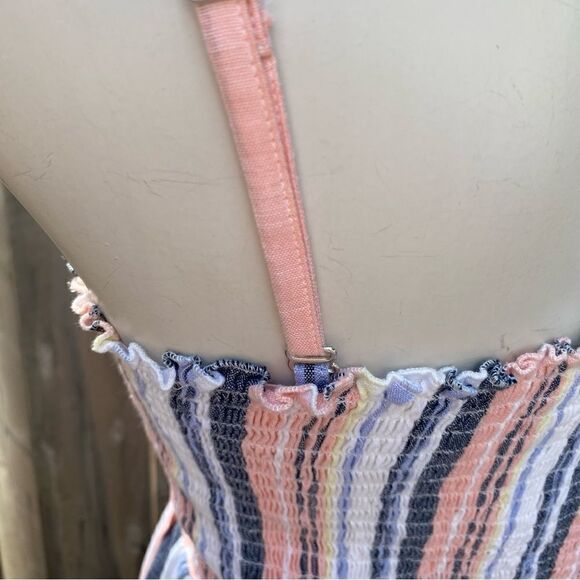 Free People Lilah Pleat-ed Tube Dress 100% Cotton Poplin Midi size small - Picture 11 of 13